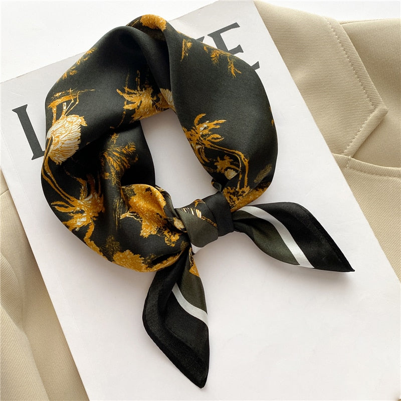 Lenços de Seda - Tamanho 53x53cm Estampas Variadas