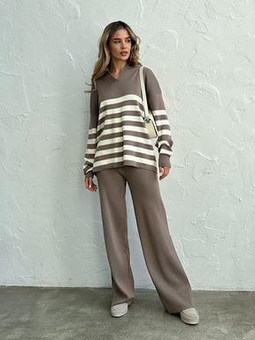Conjunto de Loungewear Feminino Listrado - Nuuk