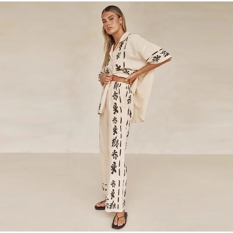 Conjunto Casual Calça e camisa manga curta - Kiev