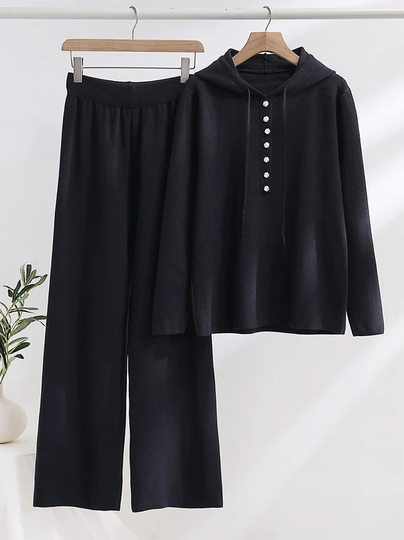 Conjunto de Malha Casual com Capuz - Anchorage