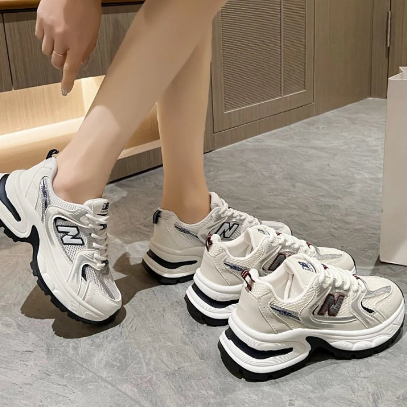 Tênis casual feminino esporte