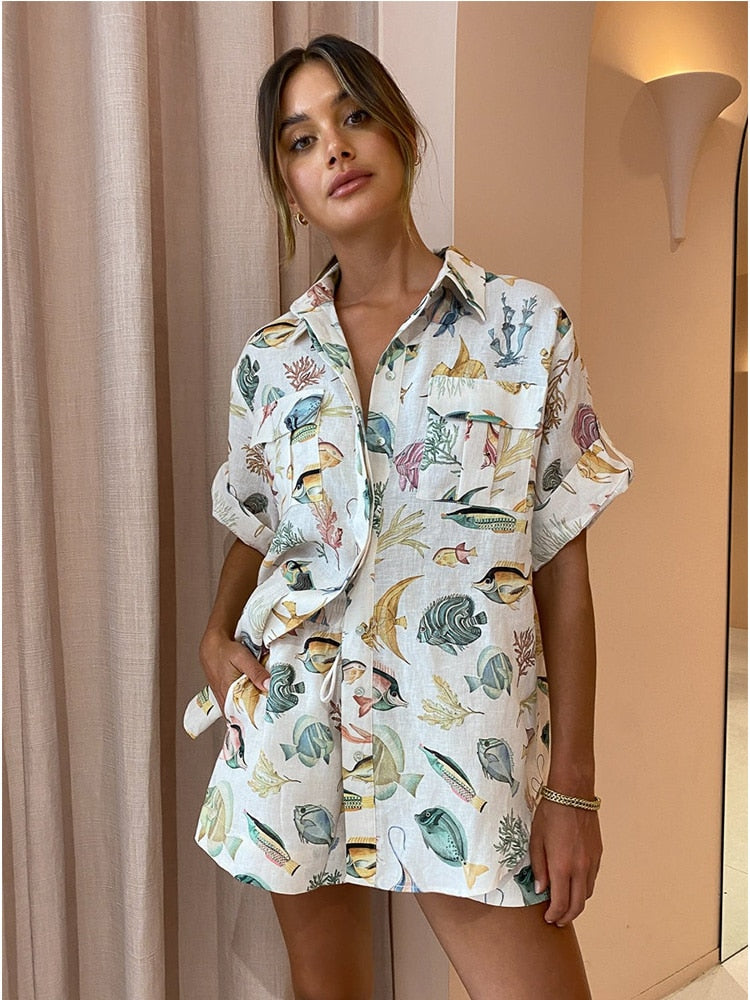 Conjunto Mérida - Shorts e camisa