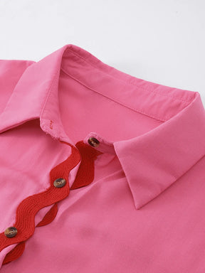 Conjunto Creta - Camisa manga curta e shorts (Pronta Entrega)
