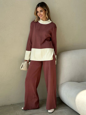 Conjunto Feminino de Malha Churchill 