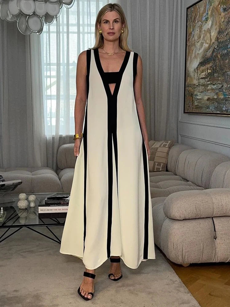 Vestido Maxi Versátil com Decote V Munich