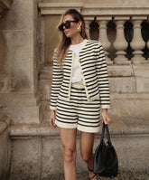 Conjunto Cardigan e Shorts de tricô Atenas
