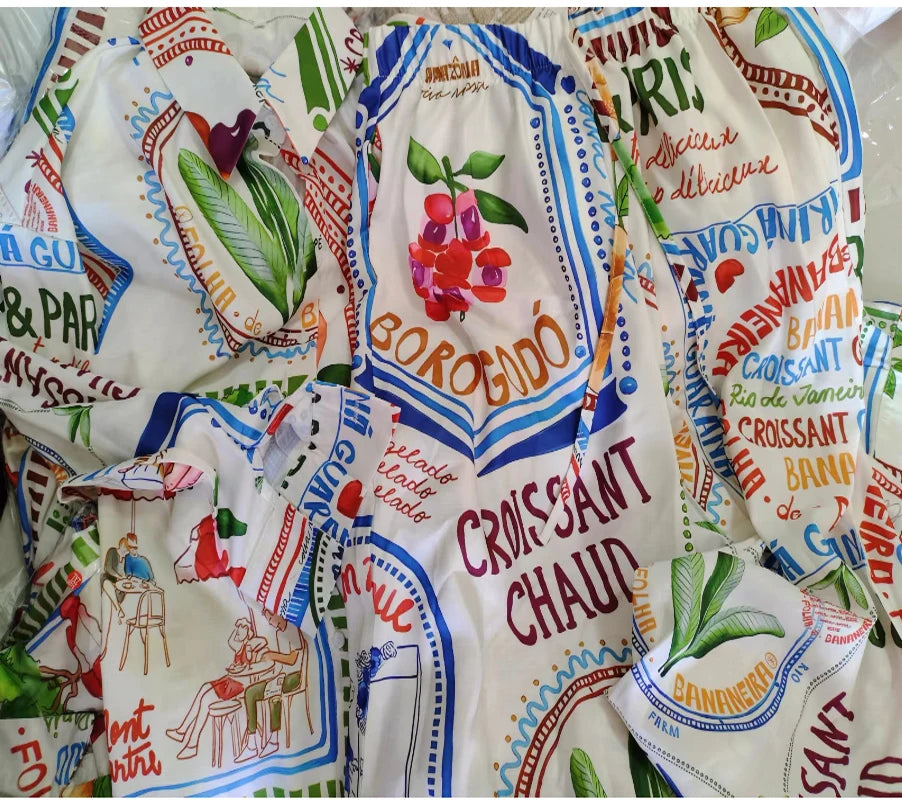 Conjunto Calça ou Shorts e Camisa  Rio