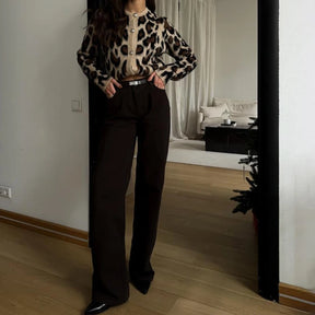 Cardigã Animal Print - Elegância feminina