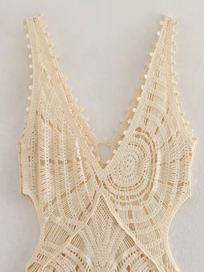 Vestido de crochê Maldivas