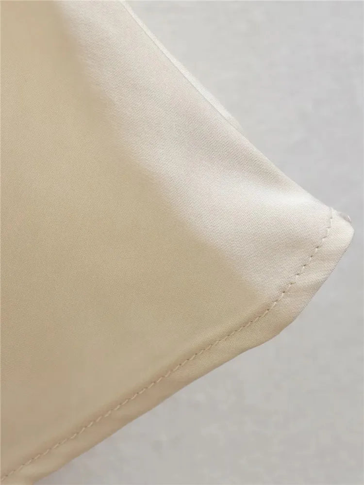 Vestido de cetim Santorini