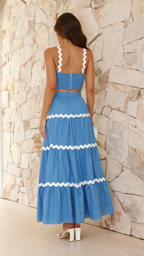 Conjunto Creta - Cropped e saia