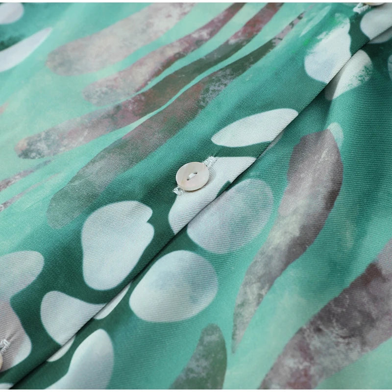 Conjunto Camisa e Saia de Cetim Zurich