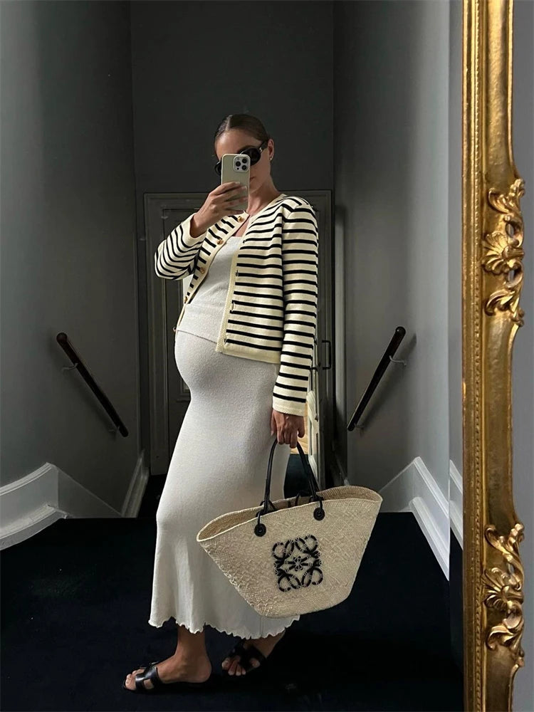 Conjunto Cardigan e Shorts de tricô Atenas