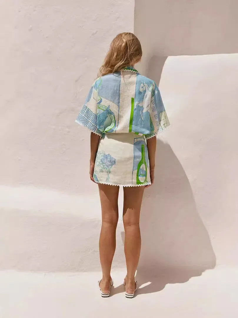 Conjunto Mykonos – Estampa Vibrante