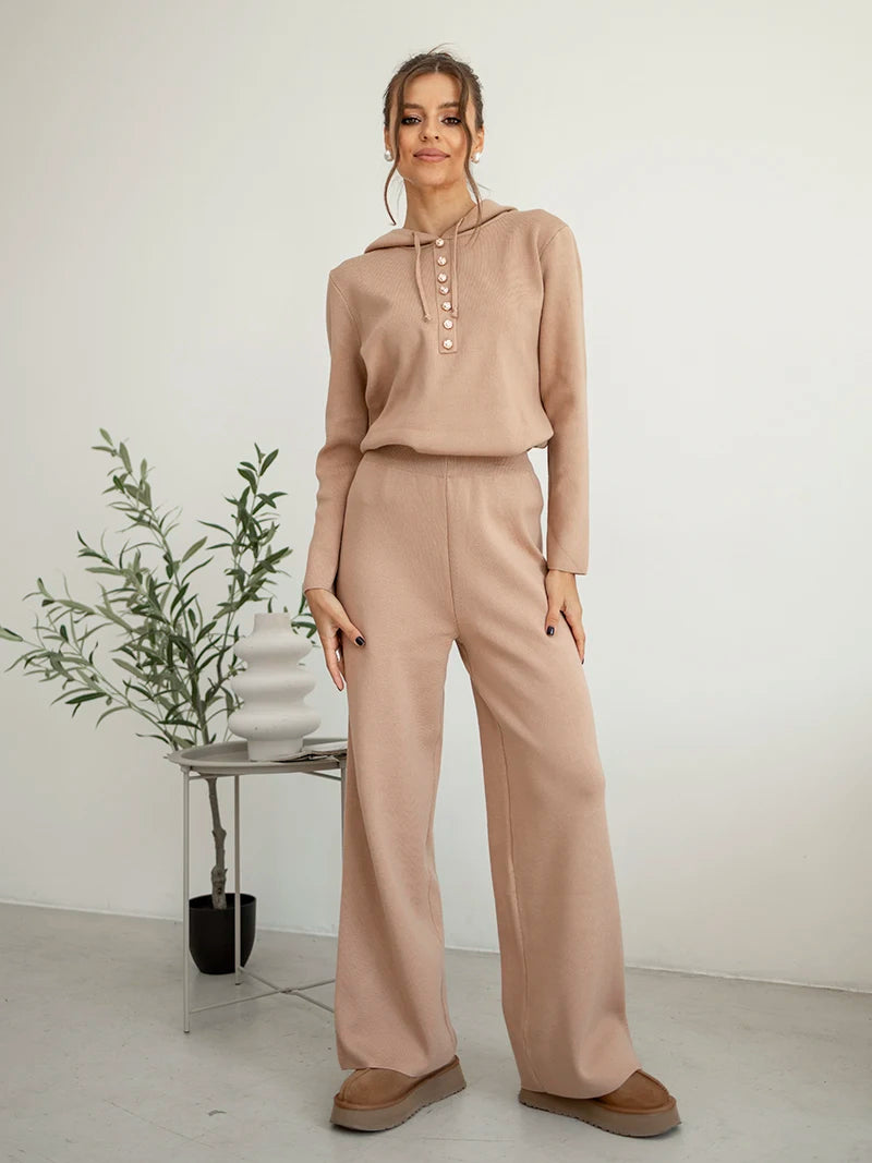 Conjunto de Malha Casual com Capuz - Anchorage