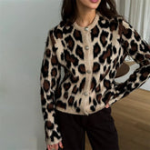Cardigã Animal Print - Elegância feminina