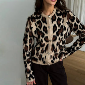 Cardigã Animal Print - Elegância feminina