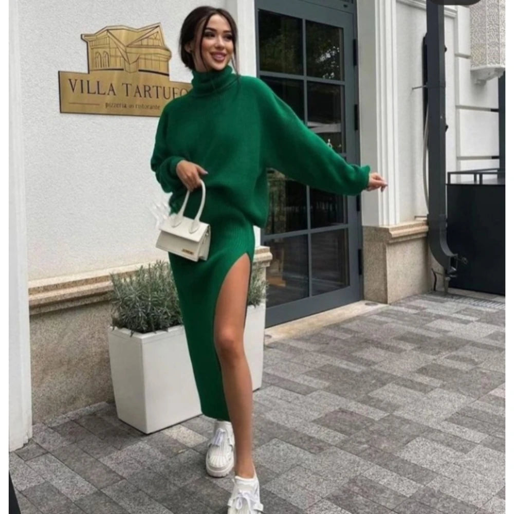 Vestido manga com gola - Conforto e elegância.