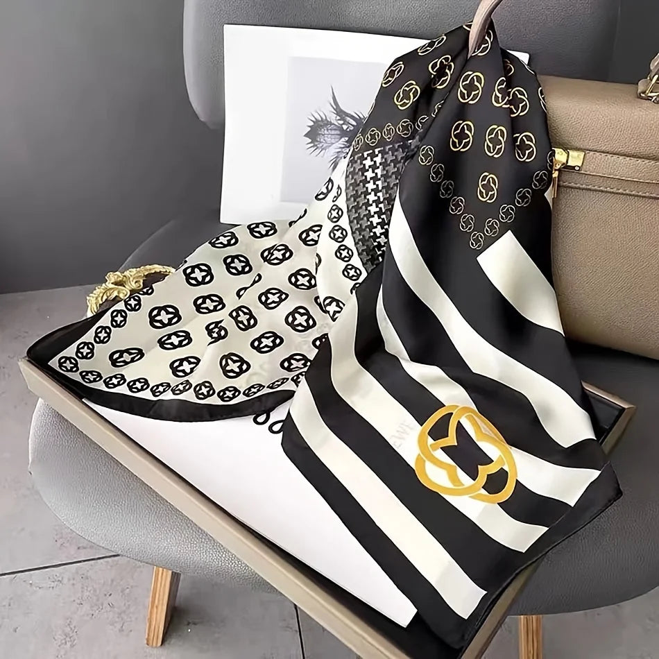 Lenços de Seda - Tamanho 70x70cm Estampas Variadas