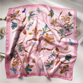 Lenços de Seda - Tamanho 70x70cm Estampas Variadas