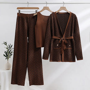 Conjunto de 3 Peças com Estampa Grega - Atenas