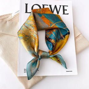 Lenços de Seda - Tamanho 53x53cm Estampas Variadas