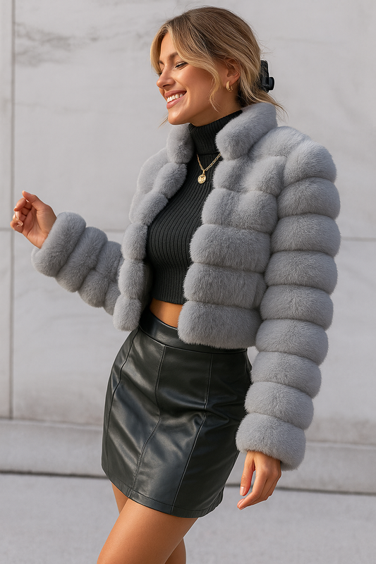 Casaco de pelúcia sem gola: Tendência Outono e Inverno Nuuk