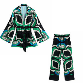 Conjunto Antonella - Kimono e calça ou shorts