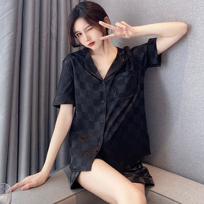 Pijama Ágata Shorts - Preto ou branco