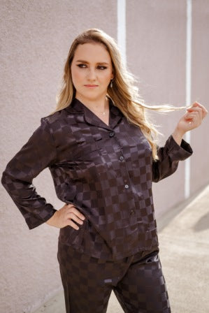 Conjunto Ágata - Camisa e calça de elástico