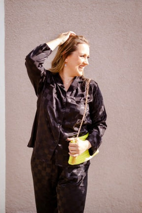 Conjunto Ágata - Camisa e calça de elástico