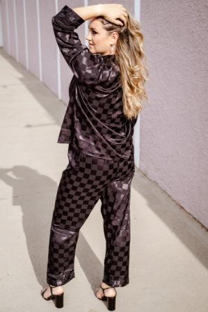 Conjunto Ágata - Camisa e calça de elástico