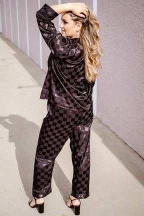 Conjunto Ágata - Camisa e calça de elástico