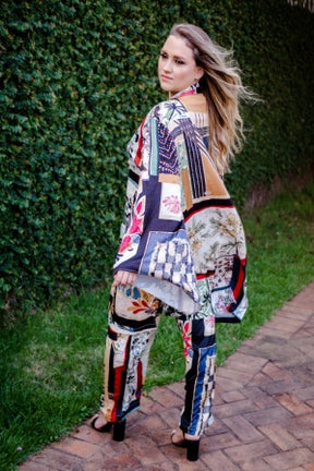 Conjunto Ayana - Kimono e calça com elástico