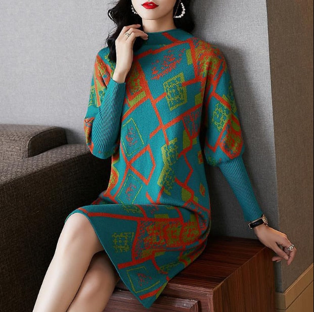 Vestido de lã Suelen