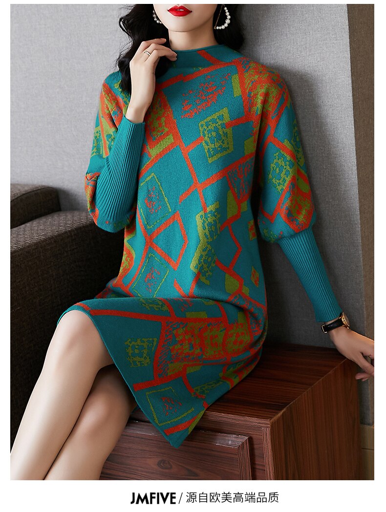 Vestido de lã Suelen