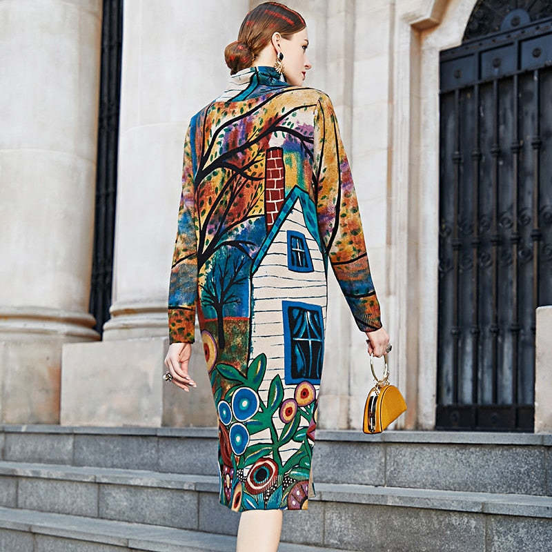 Vestido de lã Sabrina