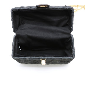 Bolsa de mão e ombro rattan Baú