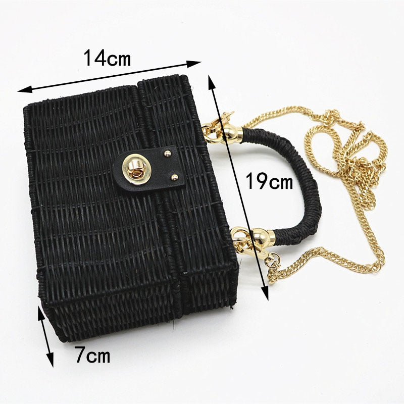 Bolsa rattan Baú