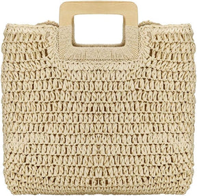 Bolsa de praia de palha forrada