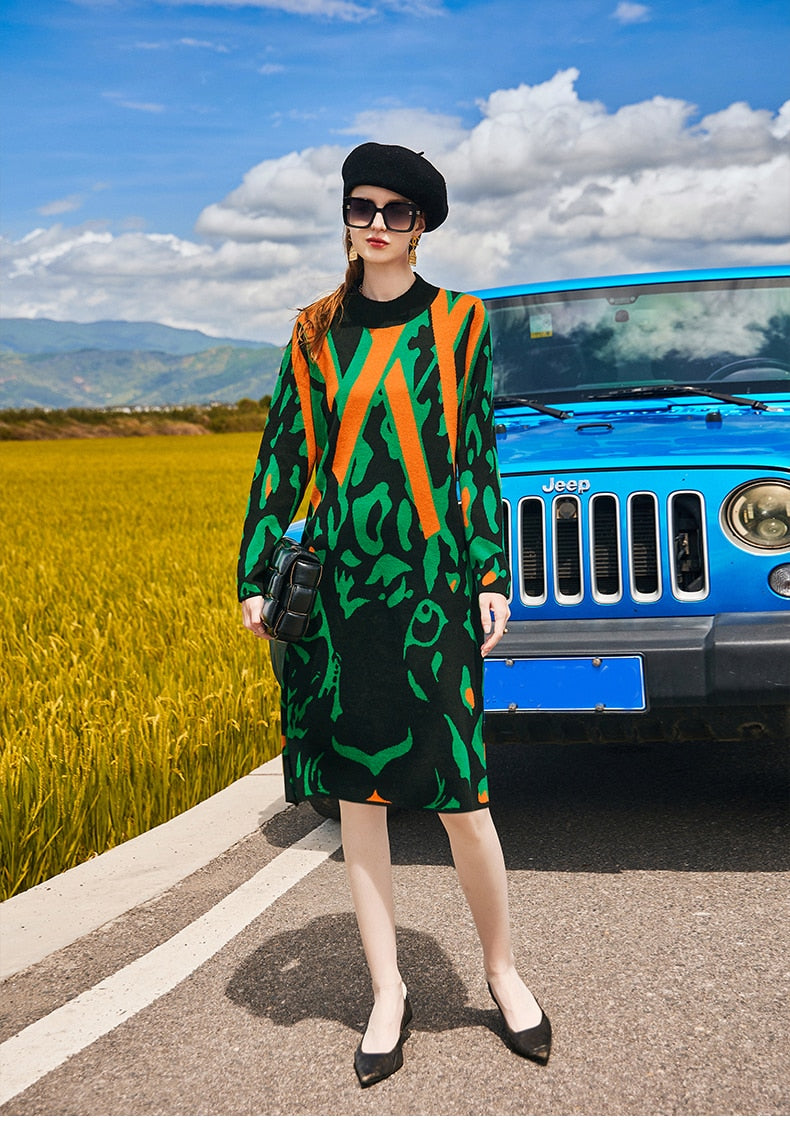 Vestido de lã Jeane