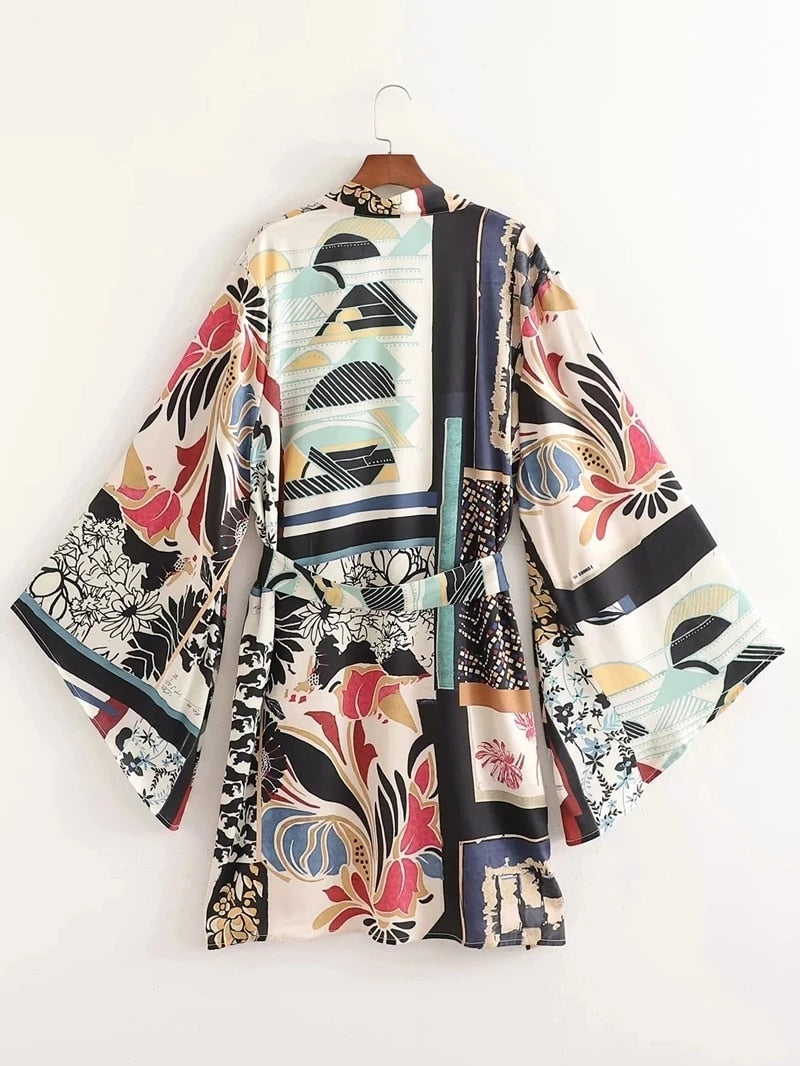 Conjunto Ayana - Kimono e calça com elástico
