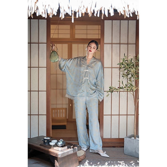 Pijama Longo Toque de Seda Catsuco