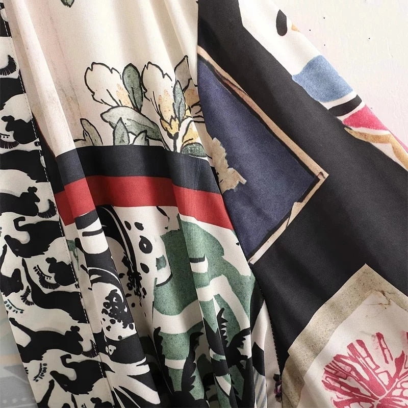 Conjunto Ayana - Kimono e calça com elástico