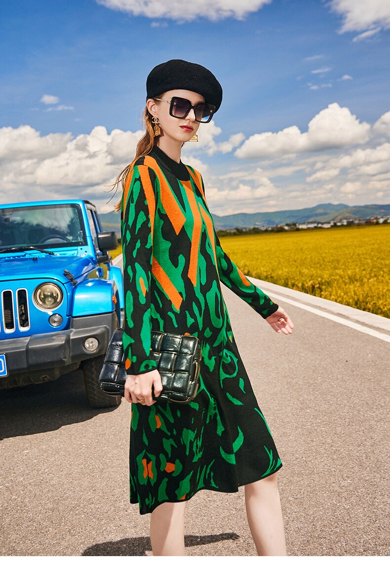 Vestido de lã Jeane