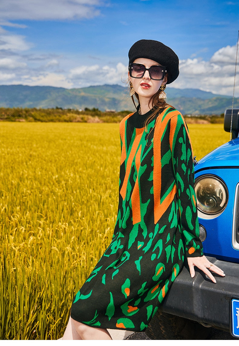 Vestido de lã Jeane