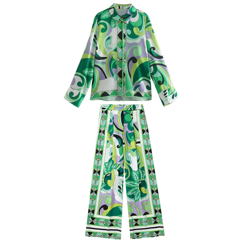 Conjunto Amitta - Camisa e calça com zíper