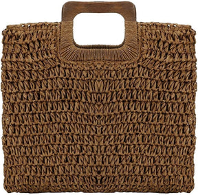 Bolsa de praia de palha forrada