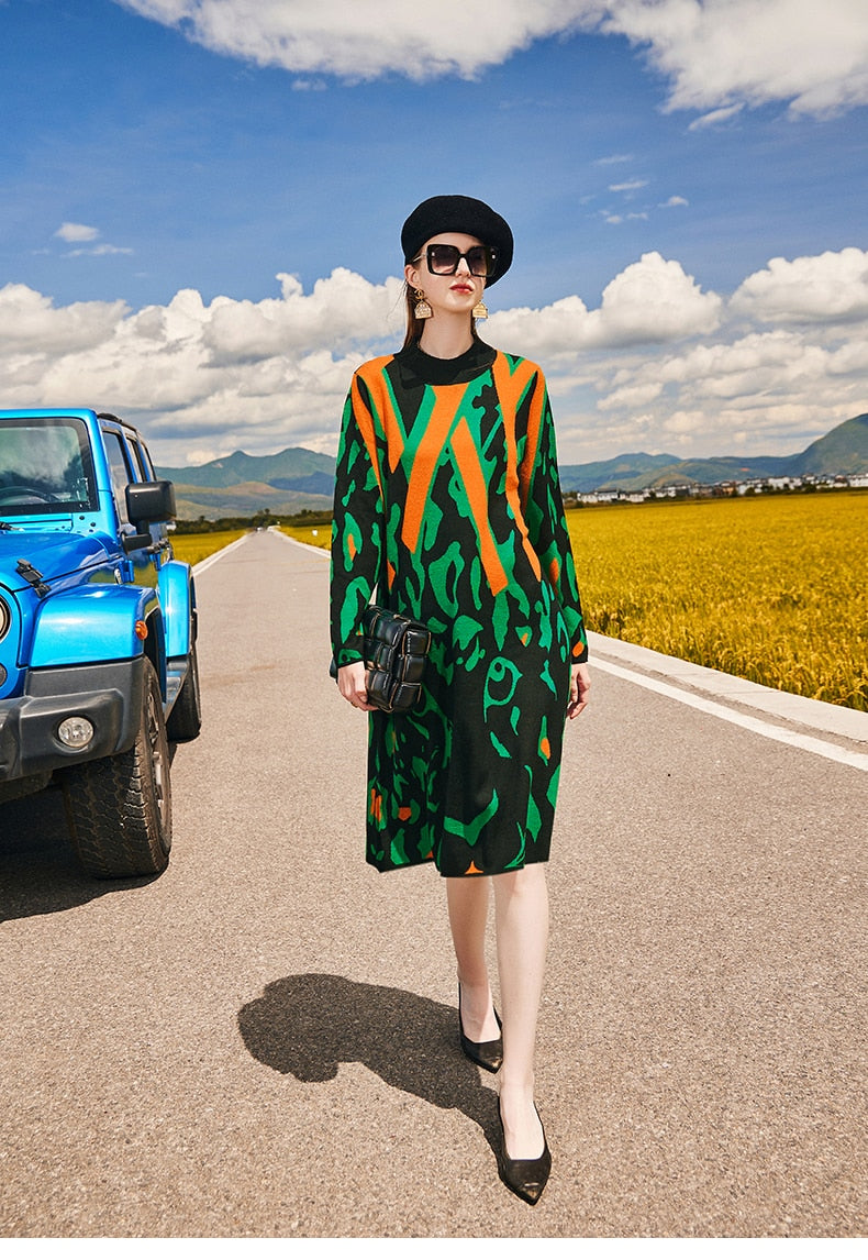 Vestido de lã Jeane