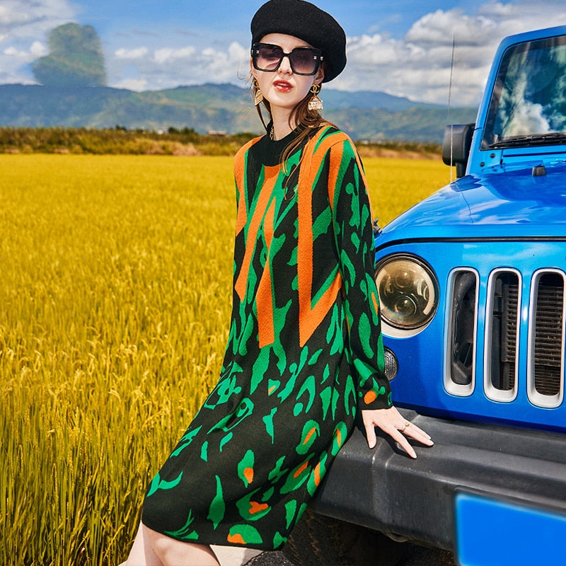 Vestido de lã Jeane